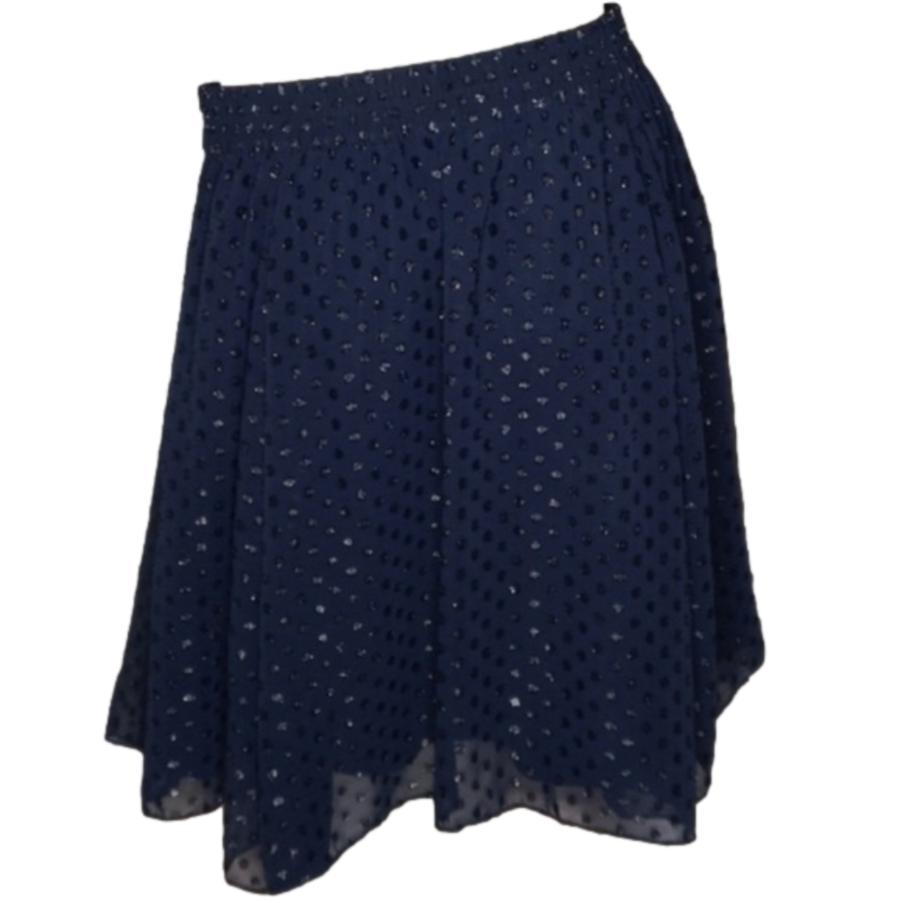 JOE FRESH - Navy Polka Dotted Skirt​
